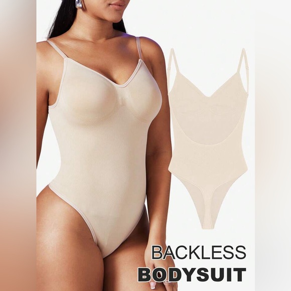 Women's Seamless Backless open back Bodysuit thong With Tummy Control BRAND NEW - Picture 2 of 16